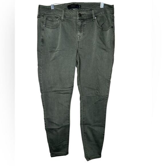 Torrid Denim Olive Green Skinny Jeans 16R - Picture 1 of 4